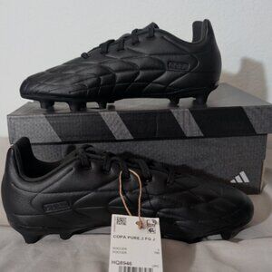 NEW!! Adidas Copa Pure.3 FG Soccer Cleats Youth Size 3.5 Triple Black Low Top HQ